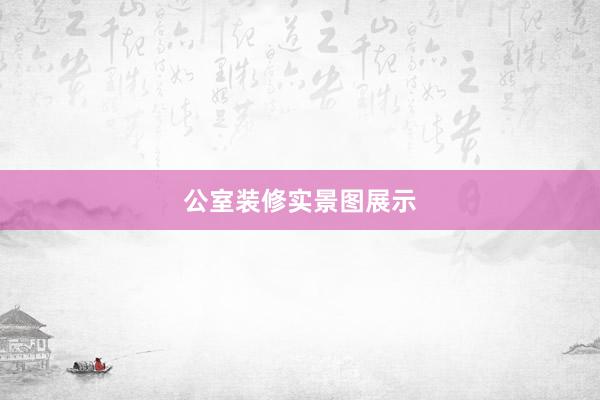 公室装修实景图展示